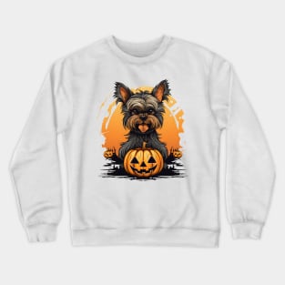 Halloween Yorkshire Terrier Dog #3 Crewneck Sweatshirt